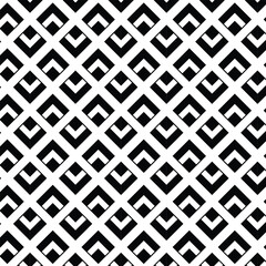 Geometrical black and white square seamless pattern.