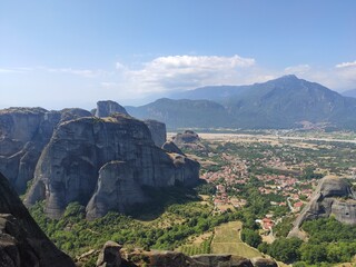 Obraz premium rock formation monastery country