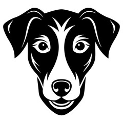 Dog head art vector illustration