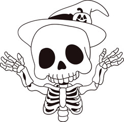 Halloween Cute Skeleton