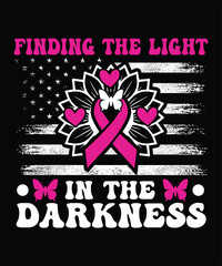 FINDING THE LIGHT IN THE DARKNESS TSHIRT DESIGN