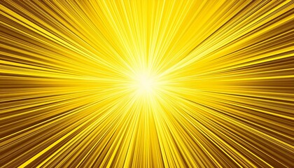 Yellow abstract comic ray light background radial burst banner sun illustration explosion
