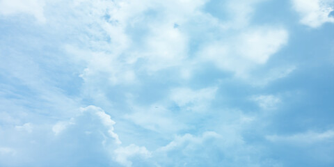 blue sky clouds storm rainy day summer abstract banner background image surface vintage live love emotional canvas use space for text sunny sun effect on the clouds soft