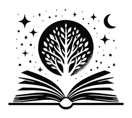book with tree