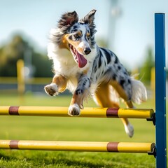 border collie dog, border collie puppy, border collie playing with ball.