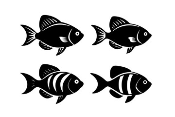 Fototapeta premium set of fishes