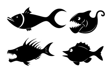 black and white fish
