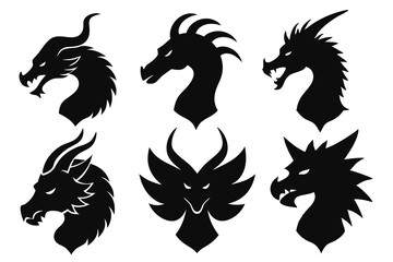 black and white horses