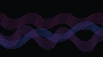 Abstract pink wave vector background for cards or wallpaper