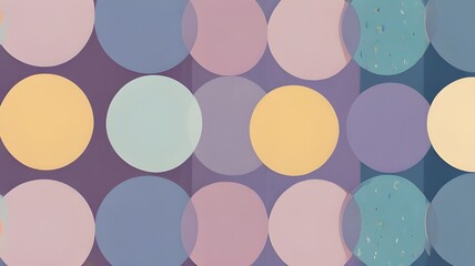 A pastel background with overlapping circles