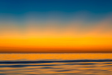 Obraz premium Sun rises over Magdalena Bay of Baja California, Mexico