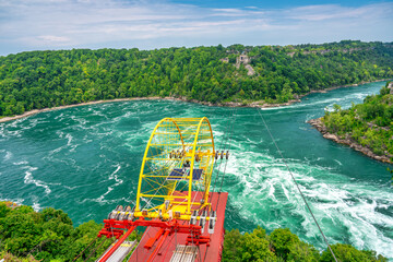 Whirlpool Aero Car across the Niagara river in Niagara Falls, Ontario