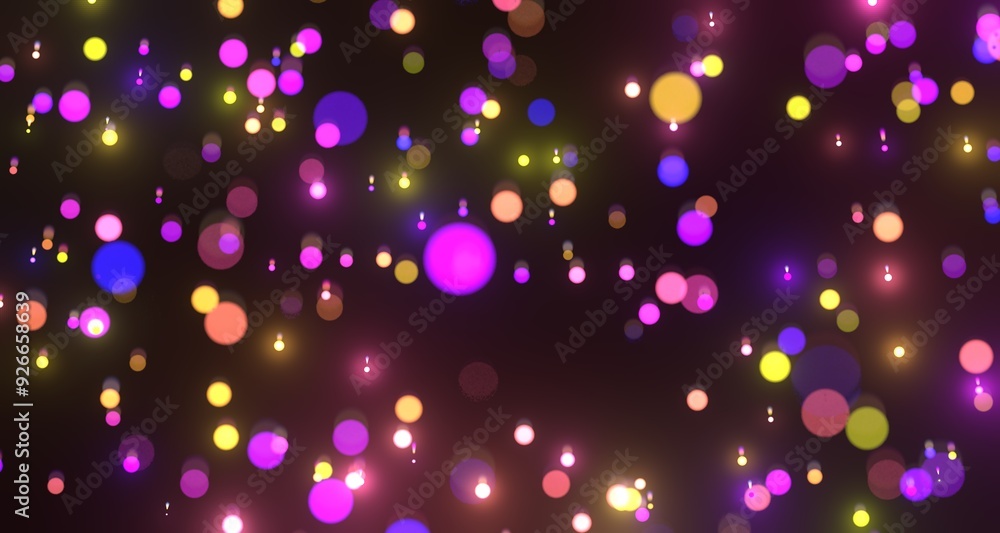 Poster inside digital data tunnel. Futuristic abstract background with neon rays. Concept for big data,