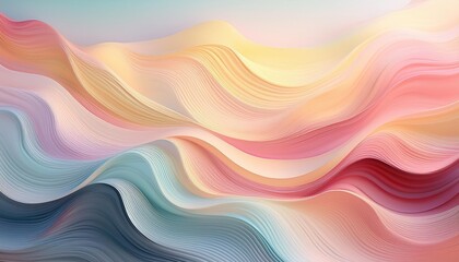 Obraz premium Pastel waves abstract background for travel, business, fashion, beauty, art and more