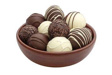 White and Dark Chocolate Truffles