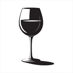wine glass vector