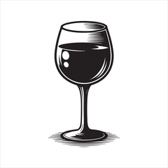 wine glass vector