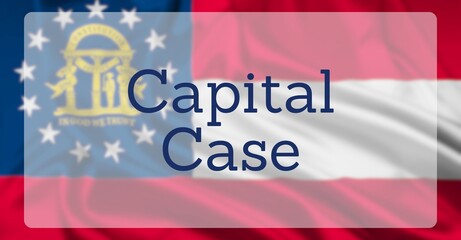 Capital Punishment Over US State Flag