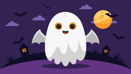 cartoon ghost illustration on a white background