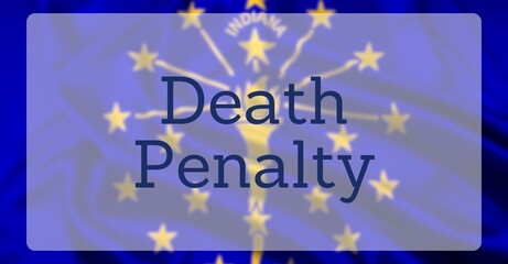Capital Punishment Over US State Flag