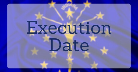 Capital Punishment Over US State Flag