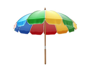 Obraz premium Colorful Beach Umbrella