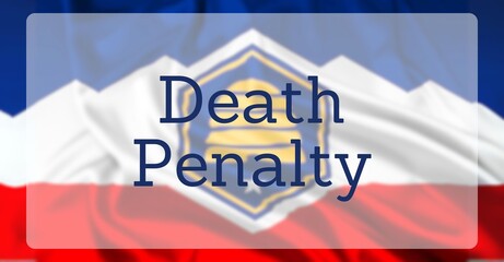 Fototapeta premium Capital Punishment Over US State Flag