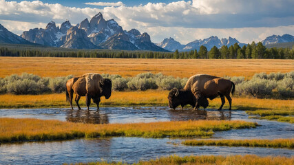 Naklejka premium Visit Wyoming 