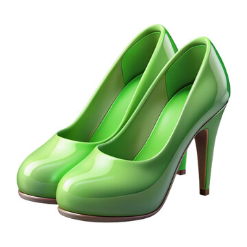 high heels with a stiletto design, isolated on a white background