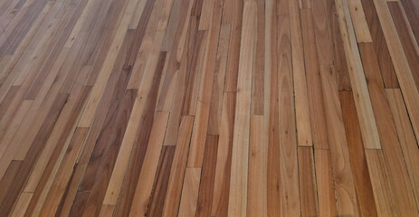 Smooth hardwood floor with a natural finish in a well-lit room