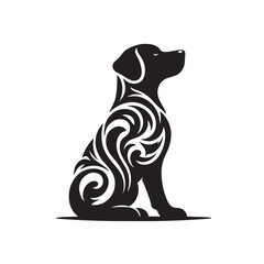 Dog silhouette vector design