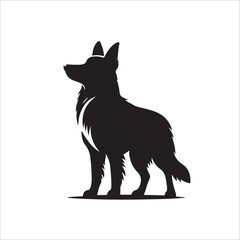 Dog silhouette vector design