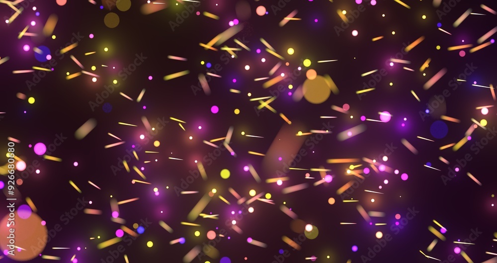 Poster inside digital data tunnel. Futuristic abstract background with neon rays. Concept for big data,