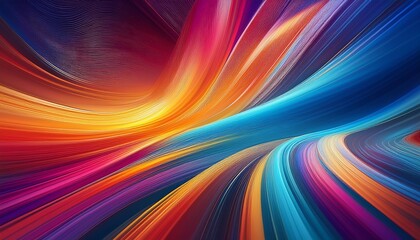 Obraz premium Texture, abstract wallpaper background with colorful motion blurring design, generative IA