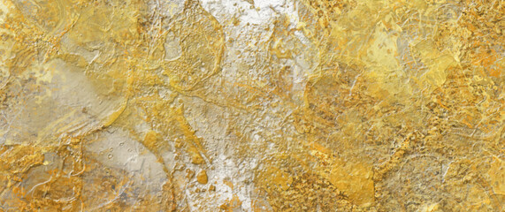 Gold vector texture with relief grunge stone surface for cover design, cards, flyers, poster, banner. Hand drawn luxury illustration. Vintage aged golden backdrop. Bronze paint. 