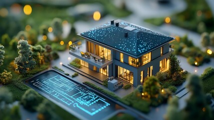 AI-Driven Smart Home Energy Management: A home where energy consumption is optimized by AI.