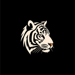 Modern Minimalist Tiger Logo