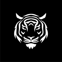 Modern Minimalist Tiger Logo