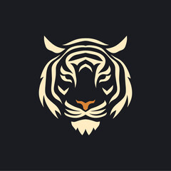 Modern Minimalist Tiger Logo