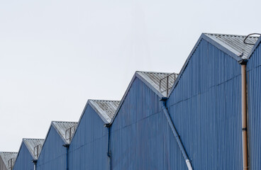 Row Of Shipbuilding Sheds