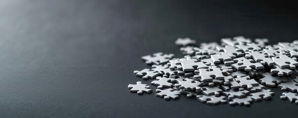 Bankruptcy reorganization concept with puzzle pieces representing debt, assets, and restructuring, emphasizing business recovery