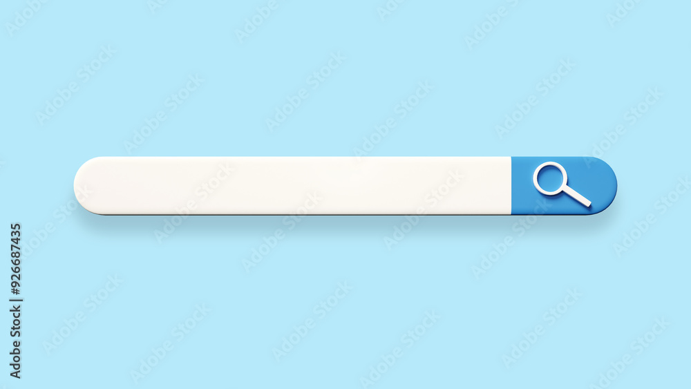 Poster search bar. searching for information on internet. browser search bar. web application design elemen
