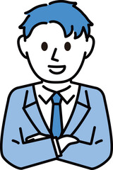 スーツ 男性 バストアップ