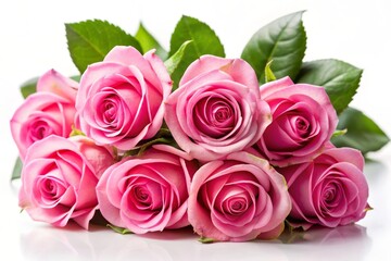 A stunning bouquet of pink roses, symbolizing love, beauty, gratitude, and new beginnings. Perfect for special occasions.