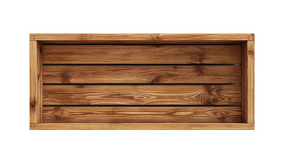 Top View of Wooden Crate