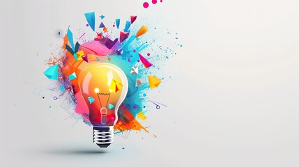 Abstract 3D style. Conceptual framework for World Day of Education, Knowledge, Learning and Philosophy with space for text or promotional content.