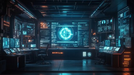 Futuristic Workspace with AI Collaboration Tools: Workspaces equipped with AI tools for better collaboration.