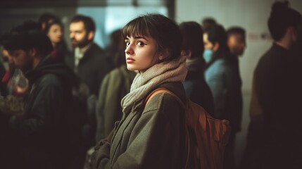 Dreary Atmosphere at Community Food Distribution