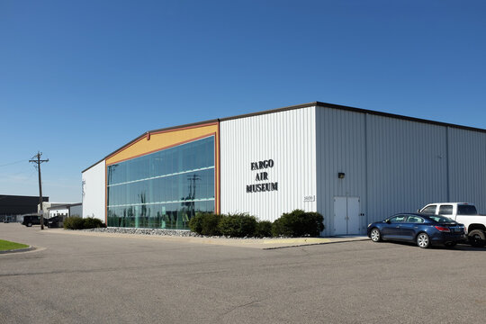 FARGO, NORTH DAKOTA - 4 OCT 2021: The Fargo Air Museum is located at Hector International Airport.