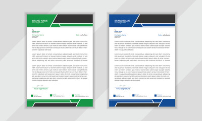 Vector clean template letterhead design or vector layout design for business